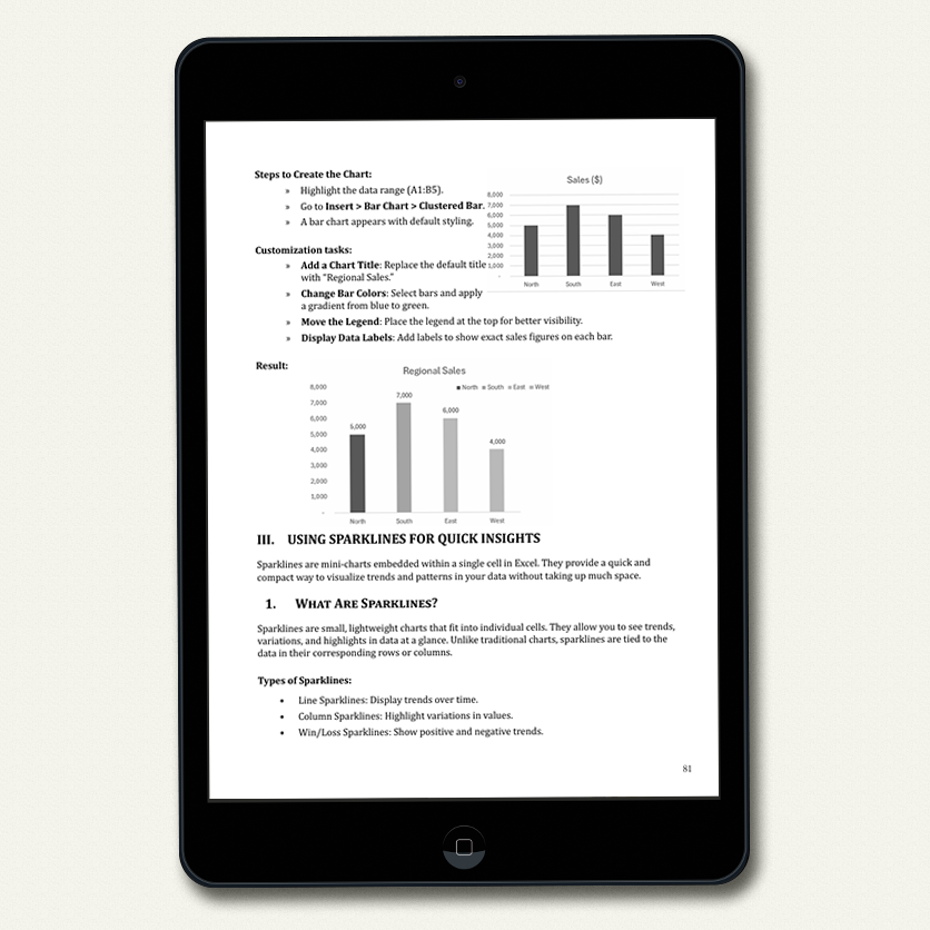 Excel - eBook - content 1