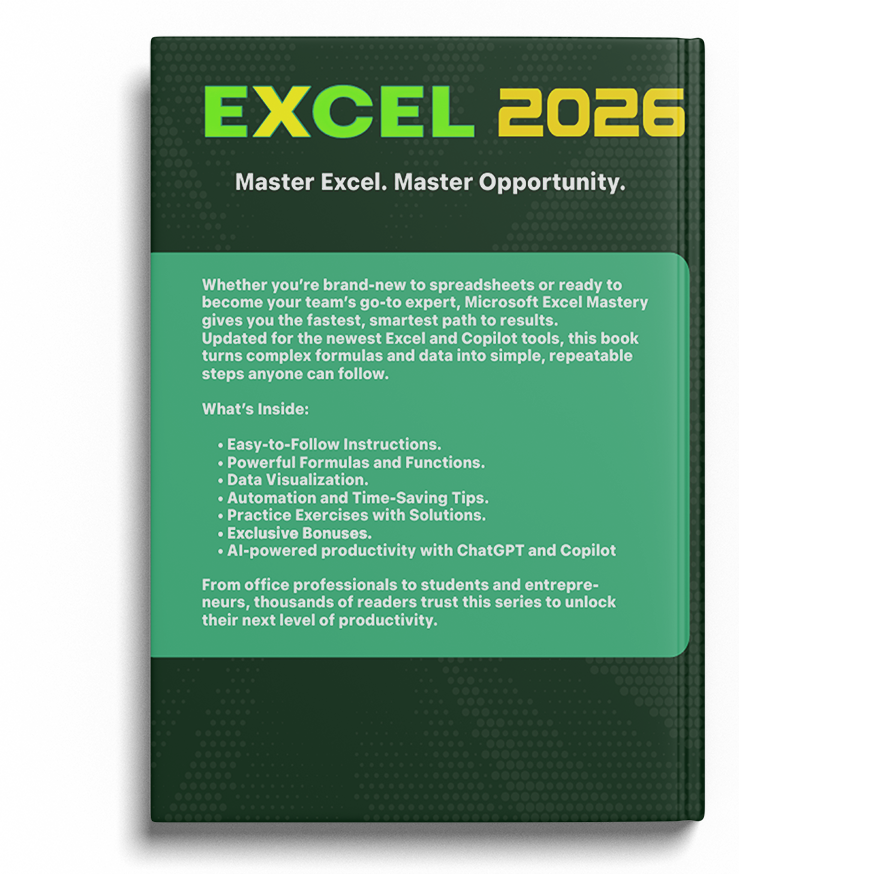Excel - Hardcover - Back